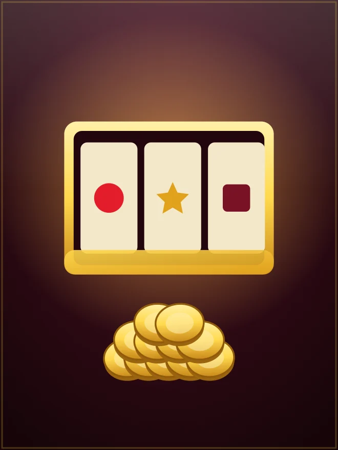 Slot machine game in the IE777 app